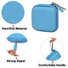 Picture of Chip Card Reader Scanner Case, Hard Carrying Bag Holder Fits Square A-SKU-0485 Contactless and Chip Reader with USB Charge Cable for EMV Chip Cards/Apple Pay/Android Pay/More - Blue