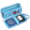 Picture of FBLFOBELI Hard Case for Texas Instruments TI-84 Plus CE/TI-84 Plus/TI-83 Plus/Casio fx-9750GIII Color Graphing Calculator, Mesh Pocket for Pens, Cables and Other Accessories (Case Only) (Blue)