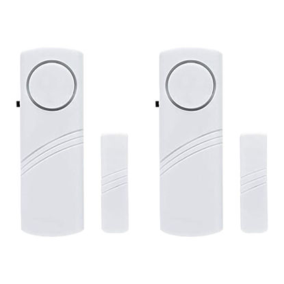 Picture of 2 Pack Door Alarms for Home Security, Window Door Alarms, Window Alarm Sensors, Door Alarms for Kids Safety,DIY Protection Burglar Bell Alarm for Home,Office