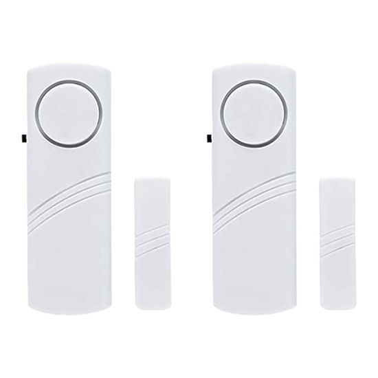 Picture of 2 Pack Door Alarms for Home Security, Window Door Alarms, Window Alarm Sensors, Door Alarms for Kids Safety,DIY Protection Burglar Bell Alarm for Home,Office