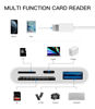 Picture of Camera Micro SD TF Memory Card Reader Lightning Male to USB3.0 Female Adapter OTG Cable for Apple iPhone 11 12 Mini max pro xs xr x se2 7 8plus Ipad air A Connector Flash Stick Drive Splitter