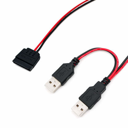 Picture of SUPERPLUS USB to SATA Power Cable for 2.5 SATA HDD SATA to USB Sata Cable