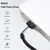 Picture of K&ZZ 32GB 2 Pack Ultra Fit USB Flash Drives Small Thumb Drive with Lanyard Low Profile USB Drive Mini Flash Drive 32 GB USB 2.0 Memory Stick Zip Drive, Black