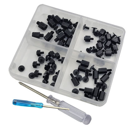 Picture of 80Pieces M.2 Nvme PCle SSD Mounting Screws Computer Screws for Asus Gigabyte Msi Motherboards