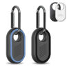 Picture of 2 Pack Compatible for Samsung Galaxy SmartTag2 Case, Rugged Full Protective Anti-Slip Soft Silicone Case for Galaxy Smart Tag 2 with Key Ring, for Keys, Wallet, Luggage, Pets (Black & Blue)
