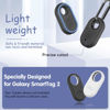 Picture of 2 Pack Compatible for Samsung Galaxy SmartTag2 Case, Rugged Full Protective Anti-Slip Soft Silicone Case for Galaxy Smart Tag 2 with Key Ring, for Keys, Wallet, Luggage, Pets (Black & Blue)