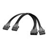 Picture of GINTOOYUN Molex Splitter Power Cable LP4 4-Pin Male to 3 x 4-Pin Female D-Type Plug Y Splitter IDE PSU Power Cable for IDE Hard Drives and IDE CD ROM/DVDRW Drives(1 to 3)