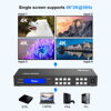 Picture of Yinker 4K HDMI Matrix Switch 4x4, 4K@30Hz HDMI Matrix Switcher Splitter 4 in 4 Out with Backlit Button, Support HDCP EDID Management RS232 Control