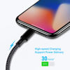 Picture of cugunu USB C to Lightning Cable 5 Pack 3/3/6/6/10FT iPhone Charger Apple MFi Certified Power Delivery Fast Charging Cord Compatible with iPhone 14/13/12/11/XS/XR/X/8 - Black