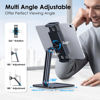 Picture of CreaDream Tablet Stand, Heavy Aluminum Tablet Holder for Desk with Adjustable 360° Swivel Bracket, Compatible with iPad Pro/Air/Mini, Galaxy Tab, Surface Pro, Kindle Fire 4.7''-13", Black