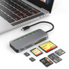 Picture of USB C Multi Card Reader 7-in-1 Aluminum SD/Micro SD/CF/MS/XD Card Reader, 5Gbps High Speed Camera Card Reader for SDXC SDHC TF CF MS MMC, Sony Memory Stick Pro Duo Adapter Read 5 Cards Simultaneously