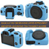 Picture of Case for Canon EOS R50, EOS R50 Camera Silicone Protective Case, Lightweight, Anti-Scratch Slim Fit Soft Skin, EOS R50 Accessories, AEXUTDA Bag for EOS R50 Mirrorless Vlogging Camera - Light Blue