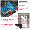Picture of cablecc SFF-8482 SAS 29 Pin to SATA 22Pin Hard Disk Drive Raid Extension Cable with 15 Pin SATA Power Port