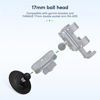 Picture of FANAUE Flex Adhesive Ball Base Compatible with Garmin GPS Bracket and 17mm Double Socket Arm, 17mm Ball Head Adapter for Motorcycle Bike Phone Holder, Suction Cup Base for Mounting on Car Dashboards.