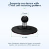 Picture of FANAUE Flex Adhesive Ball Base Compatible with Garmin GPS Bracket and 17mm Double Socket Arm, 17mm Ball Head Adapter for Motorcycle Bike Phone Holder, Suction Cup Base for Mounting on Car Dashboards.