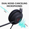 Picture of Yealink UH37 USB Headset with Microphone for PC Laptop - Headphones with Noise Cancelling Microphone for Computer,On-Ear Wired Office Call Center Headset Mono