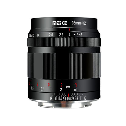 Picture of Meike 35mm f0.95 Large Aperture Manual Focus Lens Compatible with Fujifilm X Mount Mirrorless Cameras X-T1 X-T2 X-T3 X-T4 X-T5 X-T10 X-T20 X-T100 X-T200 XPro1 X-S10