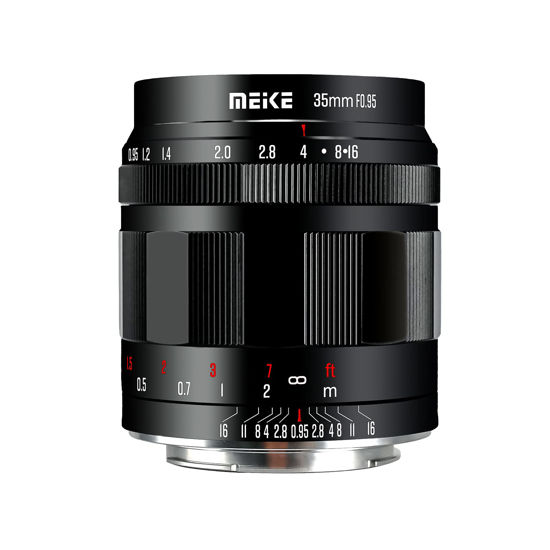 Picture of Meike 35mm f0.95 Large Aperture Manual Focus Lens Compatible with Fujifilm X Mount Mirrorless Cameras X-T1 X-T2 X-T3 X-T4 X-T5 X-T10 X-T20 X-T100 X-T200 XPro1 X-S10