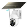 Picture of Tefrio 4G LTE Cellular Security Camera Outdoor, No WiFi Solar Security Camera Built in SIM Card, 360° Live View, 2K Color Night Vision, PIR Motion Detection&Alert, 2 Way Talk
