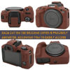 Picture of Case for Canon EOS R50, EOS R50 Camera Silicone Protective Case, Lightweight, Anti-Scratch Slim Fit Soft Skin, EOS R50 Accessories, AEXUTDA Bag for EOS R50 Mirrorless Vlogging Camera - Coffee Color
