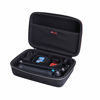 Picture of XANAD Hard Case for GoPro Hero 12/11/10/9 / 8/7 / 6/5 / MAX or Insta360 GO 3 Waterproof Digital Action Camera,Fit 9.3'' X 6.5'' X 3.3'' Camera,with 4 Moveable Dividers