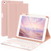 Picture of OPAKIT Keyboard Case for iPad 9th/8th/7th Generation, 7-Color Backlit Detachable Bluetooth Keyboard and Pencil Holder, for 10.2'' 2021, 2019, Air 3rd, Pro 10.5'', Rose Gold