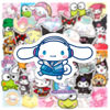 Picture of JXJMYU 50pcs Cute Kawaii San-Rio Kuro mi Me lody Cinnamo roll Stickers for Skateboard Trunk Laptop Computer Water Bottles Car Teens Boys Girls Decal Waterproof Sticker