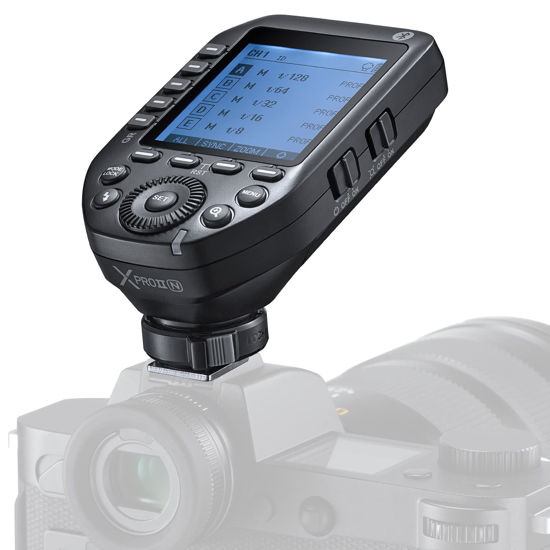 Picture of Godox XProII-N Xpro-N II TTL Wireless Flash Trigger Transmitter Compatible for Nikon Cameras 2.4G 1/8000s HSS Bluetooth Connection New Hotshoe Locking 16 Groups and 32 Channels