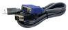 Picture of TRENDnet USB VGA KVM Cable,15 Feet, TK-CU15, Connect with TRENDnet KVM Switches, USB Keyboard/Mouse Cable and Monitor Cable,Black