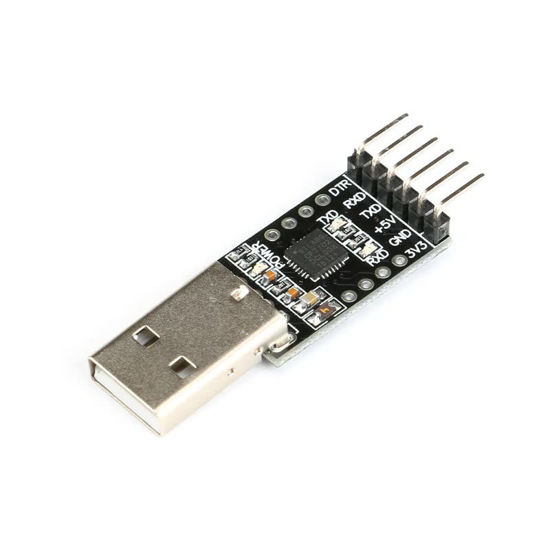 Picture of JESSINIE USB to Serial Adapter CP2102 Module USB to TTL Serial Adapter 6Pin USB 2.0 Serial Converter Downloader for UART STC STC89C52 Downloader 3.3V 5V Output