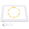 Picture of PULUZ 29cm Photography Shadowless Light Panel Ultra Bright LED Fill Light Background Panel Touch Bottom Light Photo Box Light with USB-C Power Suitable for Jewelry Cosmetic Handicraft Shooting