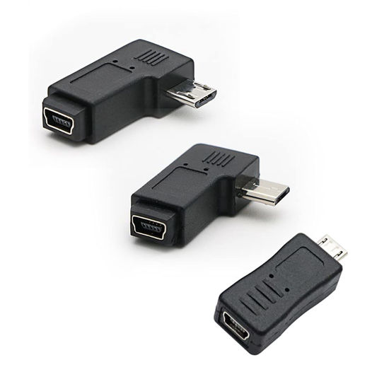 Picture of rgzhihuifz USB Micro to Mini Adapter, 3-Pack, Black