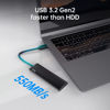Picture of Netac 2TB Portable SSD USB 3.2 Gen 2 (10 Gbps, Type-C) External Solid State Drive Backup Slim Portable Drive for File Storage/Business Travel Essential, Rapid Read & Write Low Noise, Zslim