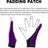Picture of AKX Artist Glove Medium - 2 Pack Palm Rejection Drawing Glove for Graphic Tablet, iPad - Smudge Guard, 1 Finger, Elastic Lycra, Fingerless Glove, Good for Left and Right Hand, Black | AK-010