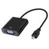 Picture of XMSJSIY Micro HDMI to VGA Audio Adapter Converter 1080p Full HD Micro HDMI Male to VGA Female Interface for Desktop Monitors Projectors Laptops Tablets
