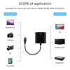 Picture of XMSJSIY Micro HDMI to VGA Audio Adapter Converter 1080p Full HD Micro HDMI Male to VGA Female Interface for Desktop Monitors Projectors Laptops Tablets