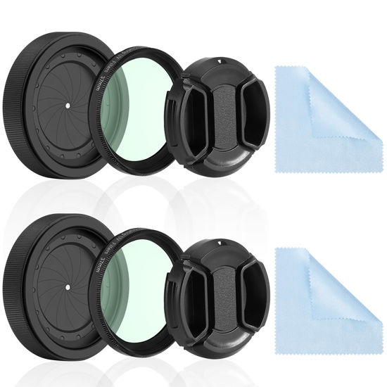 Picture of Adjustable Iris Aperture Diaphragm M30 to M37 Iris Aperture Diaphragm Adapter Optical Diaphragm 1.5-26mm Lens Module Adapter Ring PVS-14 PSV14 Optics (Protective Cover Cleaning Cloth Set*2)