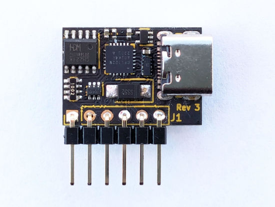 Picture of Silicognition wESP32-Prog-C - USB Type-C PD Serial Console and Programming Module for wESP32
