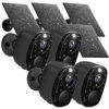 Picture of Security Cameras Wireless Outdoor 4Pack, 2k WiFi Cameras for Home Security with Solar Panel Battery Powered.AI Motion Siren, Color Night Vision, Spotlight, Waterproof, Cloud/SD Storage,Works/Alexa