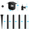 Picture of TIUIHU Security Camera Ground Stake + Silicone Cover Case Skin for All-New Blink Outdoor 4 (4th Gen), Heavy Duty Stand Mount with Adjustable Angle and Height (1Pack Black)