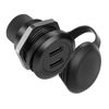 Picture of QIANRENON 10Gbps Dual USB C 3.1 Threaded Fixed Mount Adapter 2 Port USB Type C 3.1 Female to Female Embedded Panel Mount Circular Connector, Dust Cover, Installed in Dashboard Device Panel