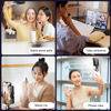 Picture of LED Camera Light, Portable Photography Video Lights Selfie Light for iPhone,Warm and Cool 3 Colors 3000-9900K, 72pcs Beads, with Cell Phone Clip, with 1/4 Standard Screw, 1500mAh Rechargeable CRI 80