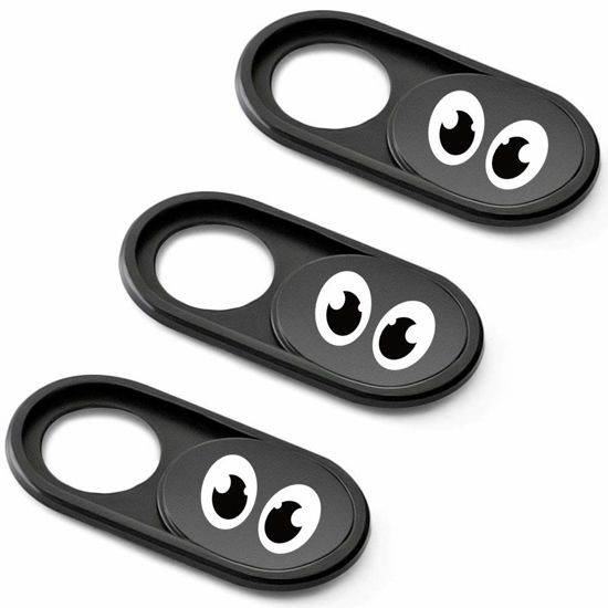 Picture of Eye Metal Webcam Cover Slider Ultra Thin - Web Camera Cover Fits for Laptop, Desktop, Pc, Macboook Pro, iMac, Mac Mini, Computer, Smartphone, Protect Your Privacy Security (3Pack Metal)…