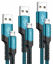 Picture of JSAUX Micro USB Charger Cable, (3-Pack 3.3ft+6.6ft+10ft) Android Charger Micro USB to USB A Nylon Braided Cord Compatible with Samsung Galaxy S6 S7 Edge Note 5, Kindle and More-Green