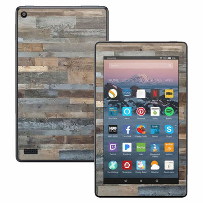 Picture of MightySkins Skin Compatible with Amazon Kindle Fire 7 (2017) - Gray Wood | Protective, Durable, and Unique Vinyl Decal wrap Cover | Easy to Apply, Remove, and Change Styles | Made in The USA