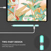 Picture of AhaStyle Silicone Case for Apple Pencil (USB-C) 2023 Ultra Thin Proteative Cover Skin Apple Pencil Sleeve Anti-Slip Grip Compatible with Apple Pencil USB C (Glow Blue)