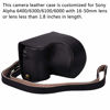 Picture of Hargedis XEVN for sony a6400 case,for sony a6300 case,Premium PU Full Body Leather Camera Case Bag for sony alpha a6300 a6000 a6100 a6400 Fit 16-50mm Lens with camera Shoulder Strap(Black)