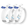 Picture of Car Carplay Cable for Apple iPhone 16 15 Pro Plus Max Plus, [3-Pack,3.3FT+3.3FT+6FT] USB A to USB C for Carplay USB C Cord, USB C Cable for iPad Pro/Air/Mini,Samsung Galaxy Car Charger Cable Cord