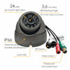 Picture of CUMCITIN Analog CCTV Camera HD 1080P 4-in-1 (TVI/AHD/CVI/960H Analog) Security Dome Camera Outdoor Metal Housing, 24 IR-LEDs True Day & Night Monitoring 3.6mm Lens (Grey)