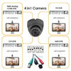 Picture of CUMCITIN Analog CCTV Camera HD 1080P 4-in-1 (TVI/AHD/CVI/960H Analog) Security Dome Camera Outdoor Metal Housing, 24 IR-LEDs True Day & Night Monitoring 3.6mm Lens (Grey)